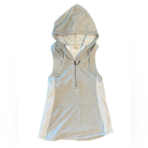 The CALIA Women's Effortless Heather Sleeveless Half Zip Hoodie NWOT Sz Small - Picture 2 of 9